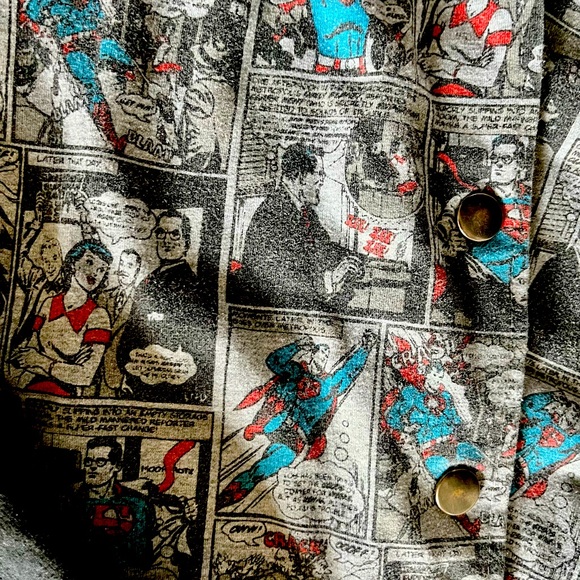 DC comics Superman printed varsity jacket - Picture 2 of 2